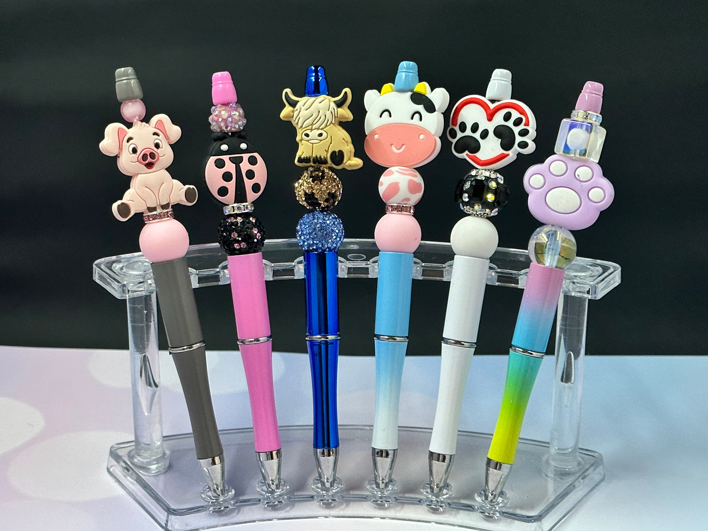 Beaded pens